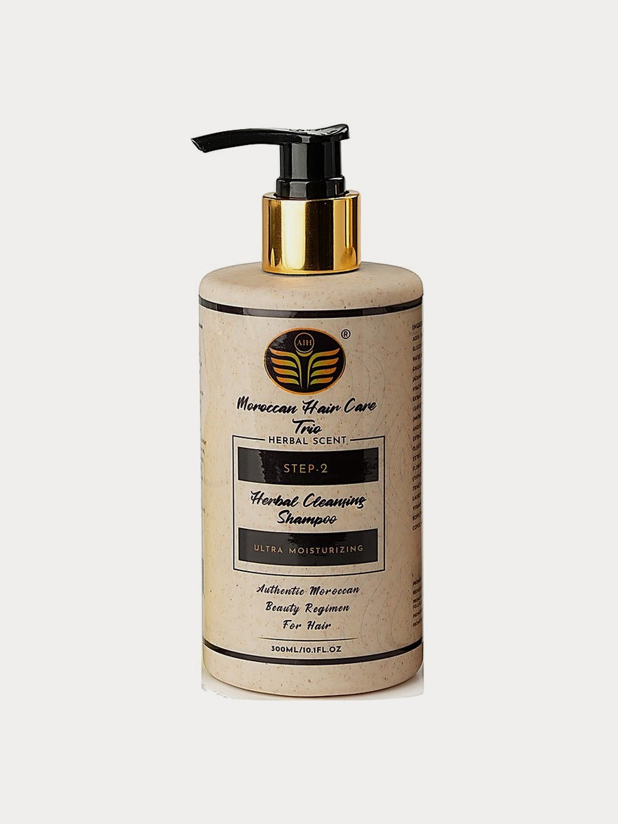 Herbal Cleansing Shampoo — 300 ml pump bottle